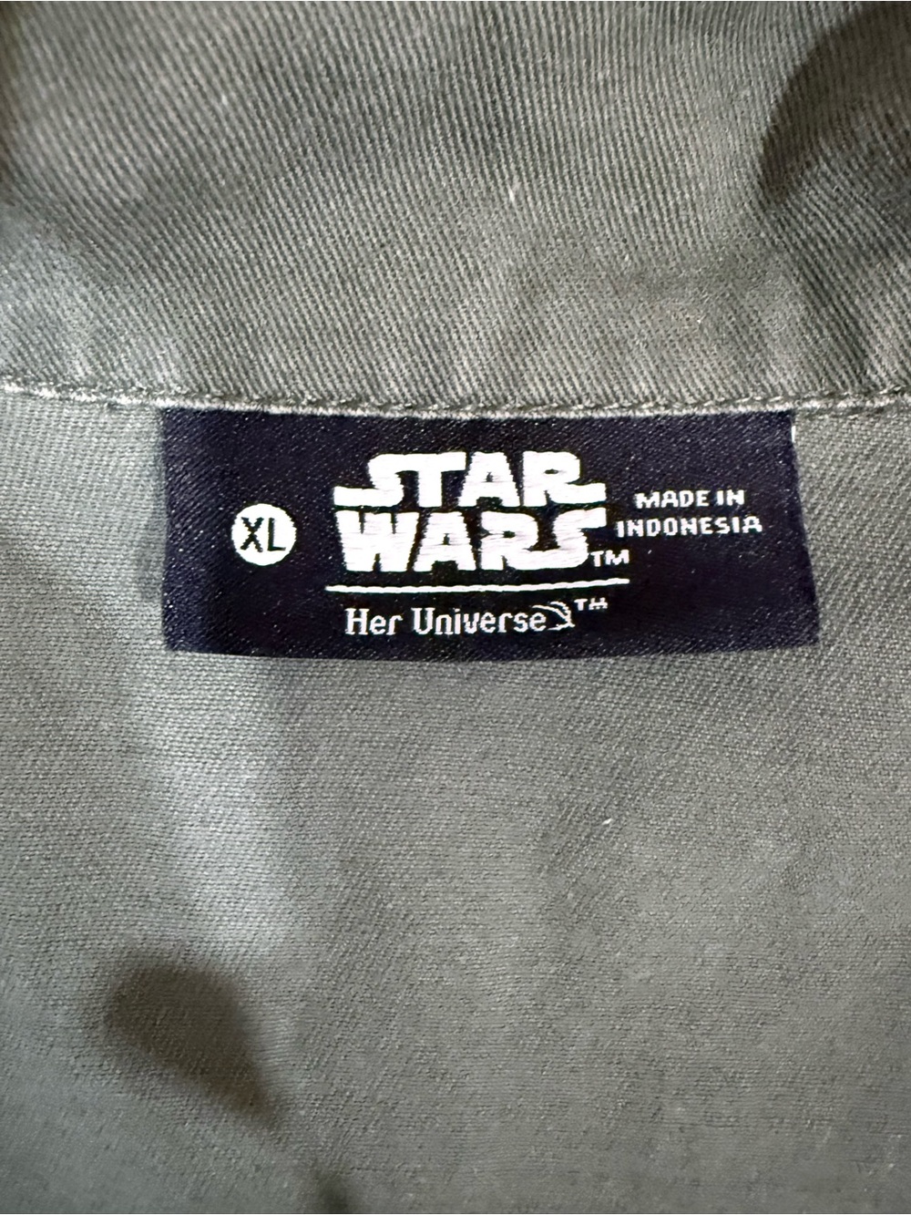 🔥Star Wards women’s Olive Green Utility Jacket with Patches Size XL EC🔥 - Picture 5 of 7